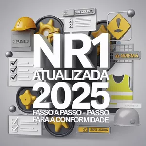 Imagem de capa para o Ebook NR 01 ATUALIZADA 2025: PASSO A PASSO PARA CONFORMIDADE