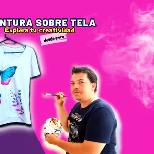 Imagen de portada para Curso online Aprende a pintar en Tela, En bolsos y en sombreros desde cero