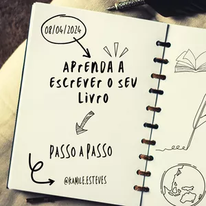 Imagem de capa para o Curso online Aprenda a escrever o seu livro passo a passo 