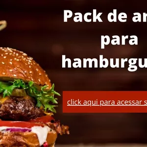 Imagem de capa para o Curso online Pack de artes  para  hamburgueria 