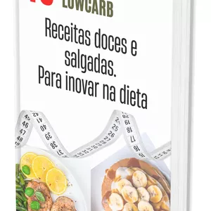 Imagem de capa para o Ebook 45 receitas LowCarb