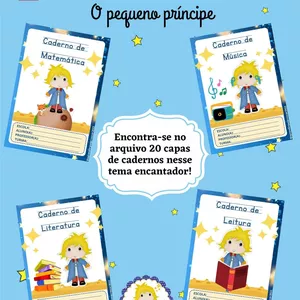 Imagem de capa para o Ebook Capas de Caderno Pequeno Príncipe