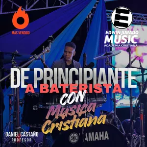 Imagen de portada para Curso online De Principiante a Baterista: Aprende con Música Cristiana