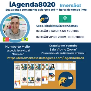 Imagem de capa para o Curso online Iagenda 80/20 - Primeiros Passos da sua Agenda 80/20 com Inteligência Artificial