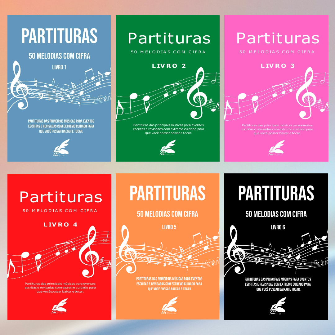 Promoção 6 Livros - 50 Melodias Cifradas