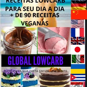Imagem do curso 250 RECEITAS GLOBAL LOWCARB