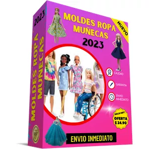 Imagen de portada para Curso online PACK MOLDES DE ROPA PARA MUÑECAS