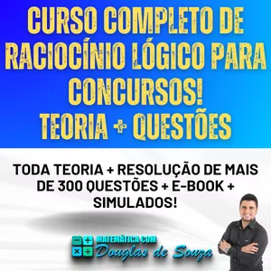 Imagem do curso RACIOCÍNIO LÓGICO PARA CONCURSOS - TEORIA + QUESTÕES
