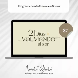 Imagen de portada para Curso online Meditaciones ''21 días Volviendo al Ser” + Guía Práctica para Iniciar a Meditar