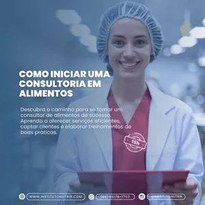 Imagem de capa para o Curso online Como Iniciar uma Consultoria em Alimentos