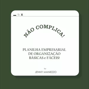 Imagem de capa para o Curso online NÃO COMPLICA! Planilhas Empresariais!