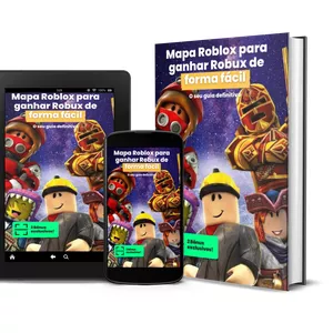 Imagem de capa para o Ebook Mapa Roblox para ganhar Robux de forma fácil 