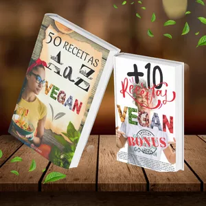 Imagem de capa para o Ebook 50 RECEITAS DE A a Z VEGAN 