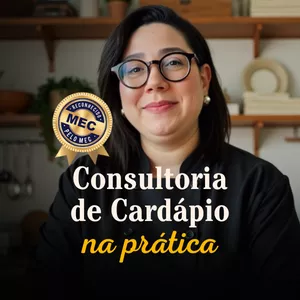 Imagem de capa para o Curso online CONSULTORIA DE CARDÁPIO NA PRÁTICA