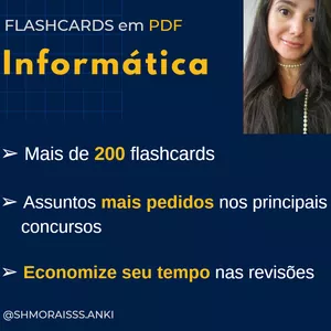 Imagem de capa para o Curso online Flashcards - Informática (PDF)