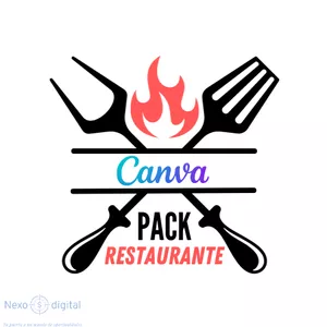 Imagen de portada para Curso online Plantillas Marketing CANVA - Pack para Restaurantes 