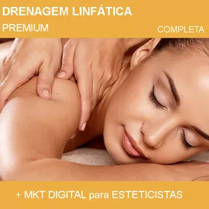 Imagem principal do produto Drenagem Linfática Completa + MKT Digital para atrair novas clientes