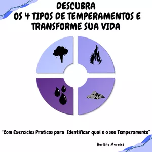 Imagem de capa para o Ebook Descubra  os 4 Tipos de Temperamentos e Transforme Sua Vida
