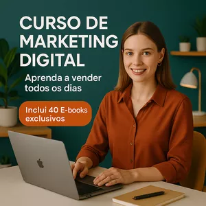 Imagem de capa para o Ebook Curso Profissional de Marketing Digital