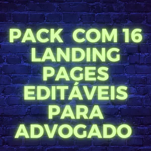 Imagem de capa para o Curso online PACK COM 16 LANDING PAGES EDITÁVEIS NO WORDPRESS PARA ADVOGADO 