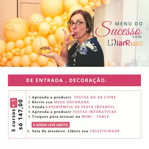 Imagem de capa para o Curso online Menu do Sucesso - De Entrada, DECORAÇÃO