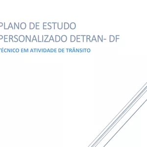 Imagem principal do produto PLANO DE ESTUDO PERSONALIZADO PARA DETRAN DF