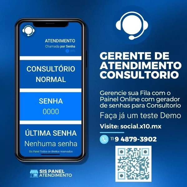 Painel de Atendimento para Consultório