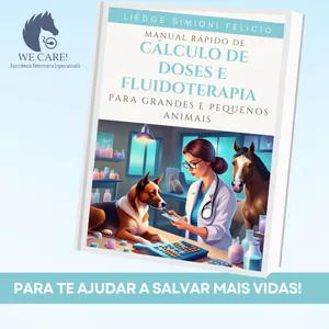 Imagem de capa para o Ebook Manual rápido de cálculo de doses e fluidoterapia para grandes e pequenos animais