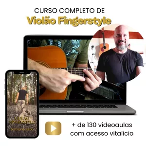 Imagem de capa para o Curso online VIOLÃO FINGERSTYLE - CURSO COMPLETO (com Dennis Ricardo)