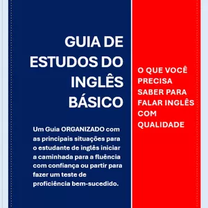 Imagem de capa para o Ebook GUIA DE ESTUDOS DO INGLÊS BÁSICO