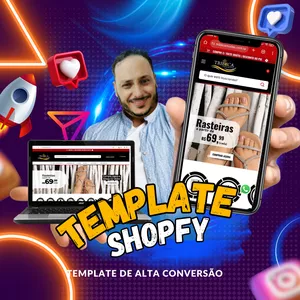 Imagem de capa para o Ebook TEMPLATE DE LOJA  DROPSHIPPING 