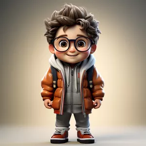 Cover image for Online course Prompt midjourney cute little boy wearing glasses