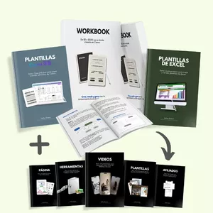 Imagen de portada para Curso online WORKBOOK Esto fue lo que yo hice para ir de $0 a $1000 con ebooks de Canva.  Todo lo que necesitas para empezar tu negocio digital...