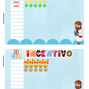 Imagem de capa para o Ebook QUADRO DE FREQUÊNCIA E INCENTIVO EBD INFANTIL