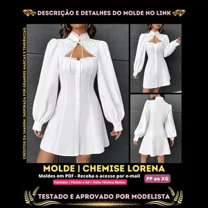 Imagem de capa para o Curso online ✨[Molde em PDF] - Chemise Lorena ID 4356183 [PP ao XG]✨
