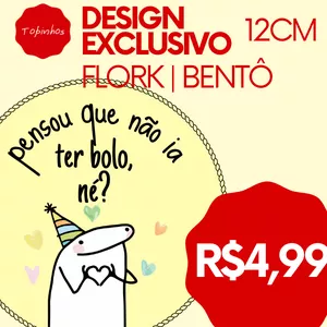 Imagem de capa para o Curso online Topo de Bolo Flork/Bentô "pensou que não ia ter bolo, né?"