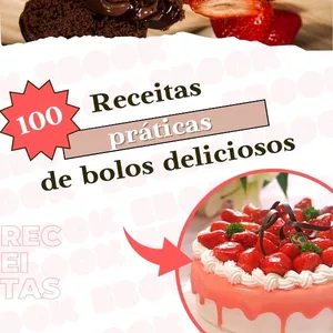 Imagem de capa para o Ebook 100 Receitas de Bolos