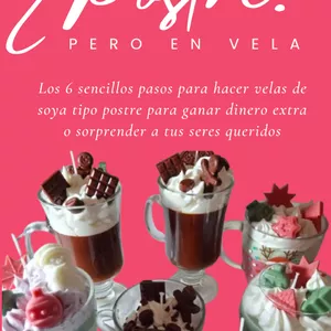Imagen de portada para Curso online 6 Pasos para aprender a hacer Velas tipo Postre