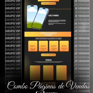 Imagem de capa para o Ebook COMBO PÁGINA DE VENDAS COLOURS - PLR