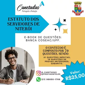 Imagem de capa para o Ebook Questões - Estatuto dos Servidores de Niterói (Banca COSEAC)