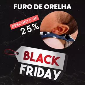 Imagem de capa para o Ebook BLACK FRIEDAY - 25% DESCONTO FURO DE ORELHA