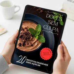 Imagem de capa para o Ebook Doces Sem Culpa: 20 Receitas Zero Açúcar