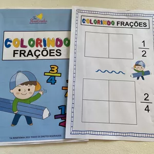 Imagem de capa para o Ebook Apostila Colorindo Frações 
