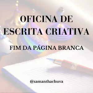 Imagem de capa para o Curso online OFICINA DE ESCRITA CRIATIVA : Fim da página branca
