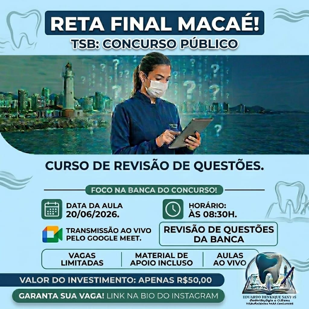 AULÃO DE REVISÃO TSB MACAÉ>