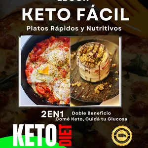 Imagen de portada para Ebook Recetas Keto y para Diabéticos en un Solo Libro