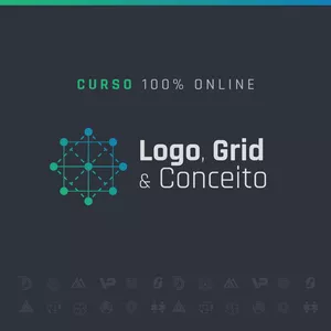 Imagem de capa para o Curso online Logo, Grid e Conceito (Designcomvc)