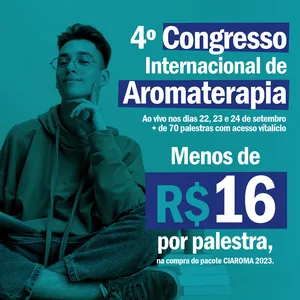 Imagem do curso CIAROMA 2023 - 4º Congresso Internacional de Aromaterapia - Mais de 70 Palestras | Instituto Laszlo