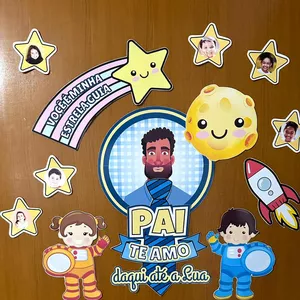 Imagem de capa para o Ebook PAINEL porta ou parede  DIA DOS PAIS  voce e minha estrela guia
