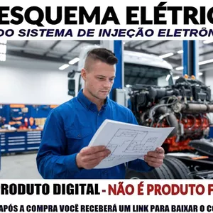 Imagem de capa para o Ebook ﻿Esquema Elétrico da Injeção Eletrônica Actros 4844 K 12.0 V6 de 2012 em diante Euro 5